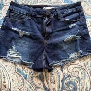 SO Brand Jean Dark Wash High Rise Short Shorts Size 13